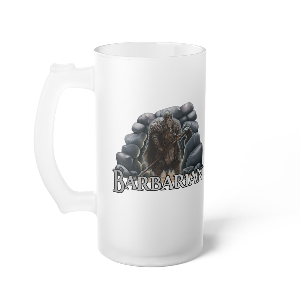 Frosted Beer Mug — D&D Class 'Barbarian'