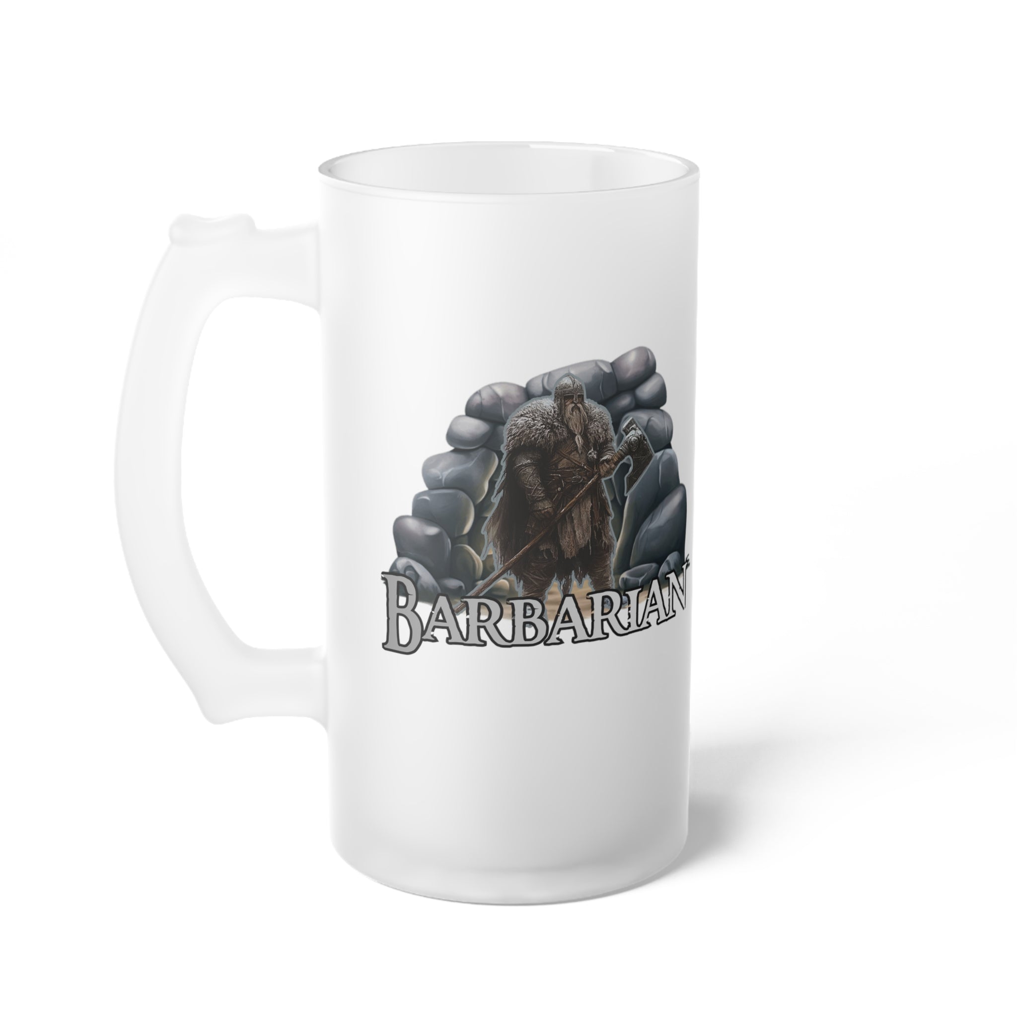Frosted Beer Mug — D&D Class 'Barbarian'
