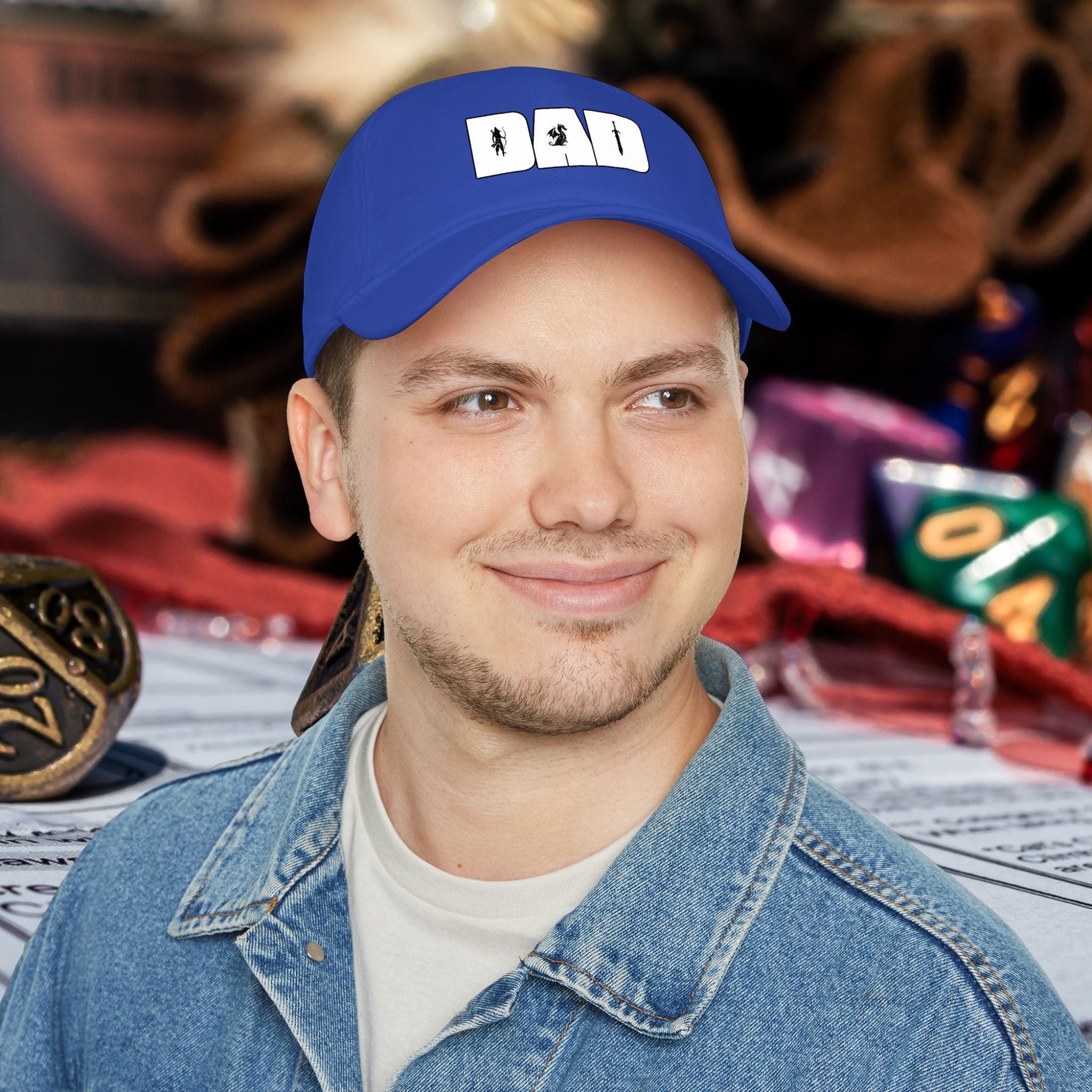 Dad RPG Gamer Cap — Low Profile Baseball Hat for Tabletop & Dungeons & Dragons Fans