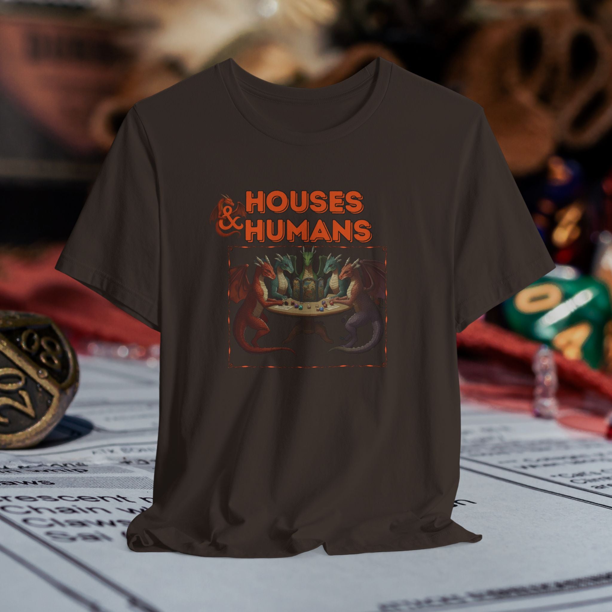 T-Shirt — "Houses & Humans" Fantasy Graphic Tee