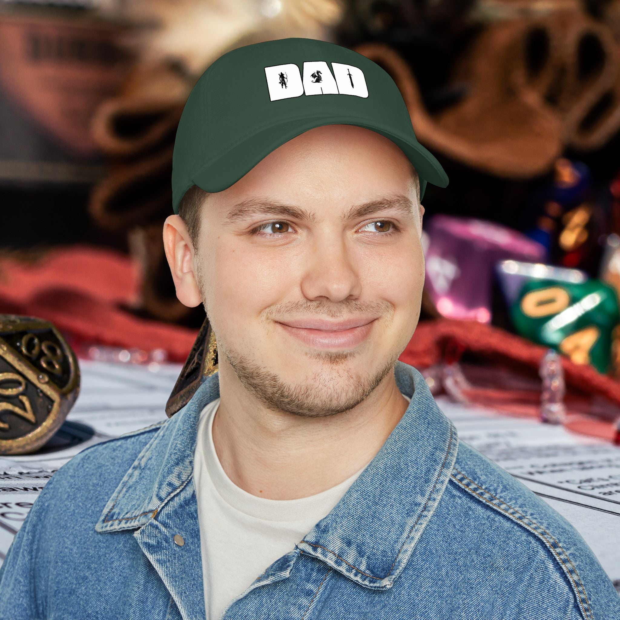 Dad RPG Gamer Cap — Low Profile Baseball Hat for Tabletop & Dungeons & Dragons Fans