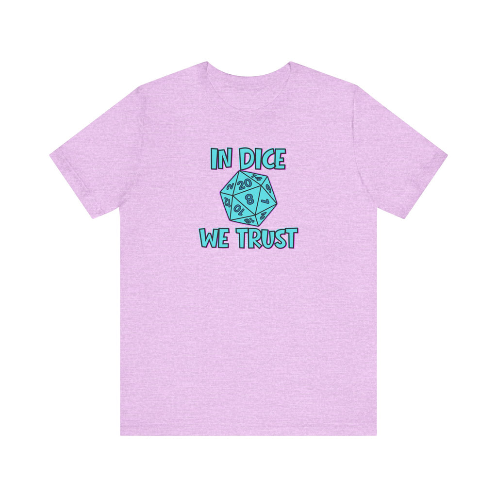 In Dice We Trust D20 T-Shirt — Gamer Dungeons & Dragons Tee