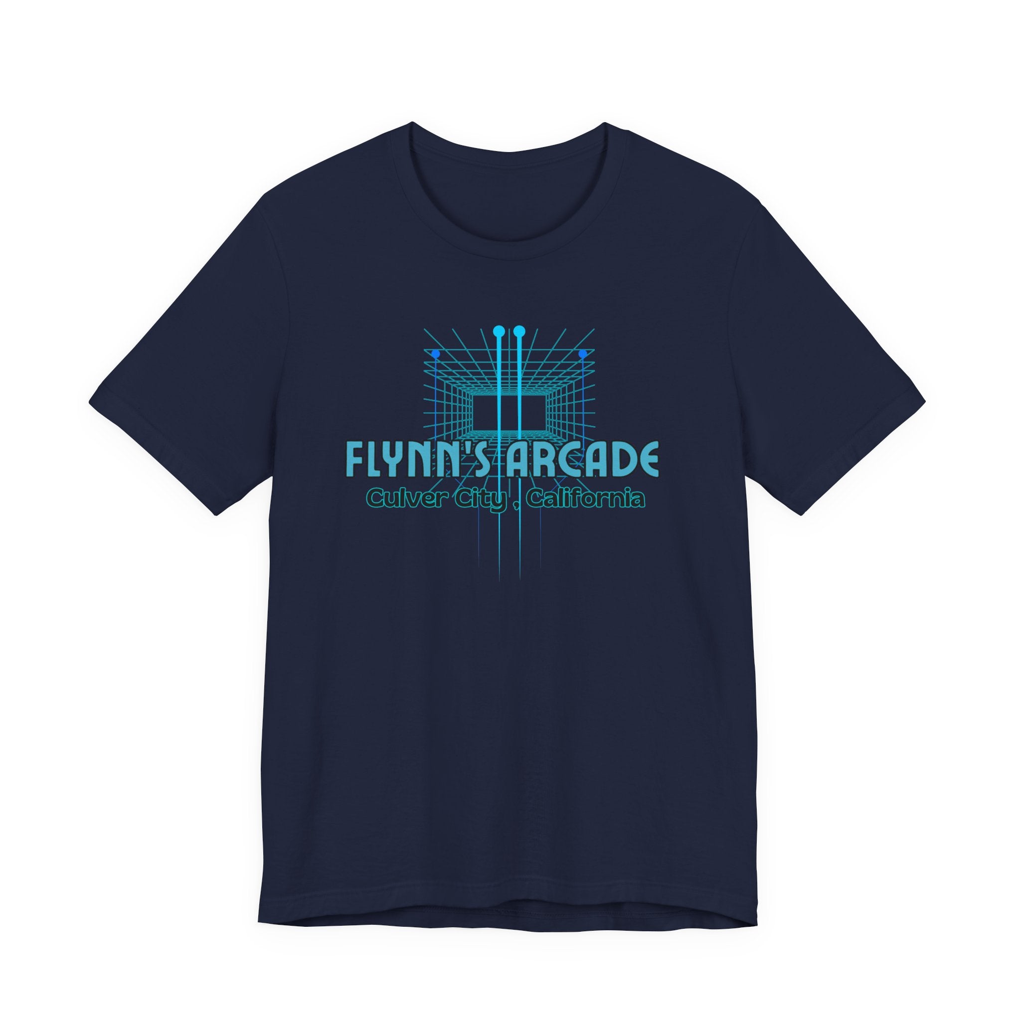 Arcade Tee - "Flynn's Arcade, Culver City, California" Tron Inspired Retro Gaming T-Shirt