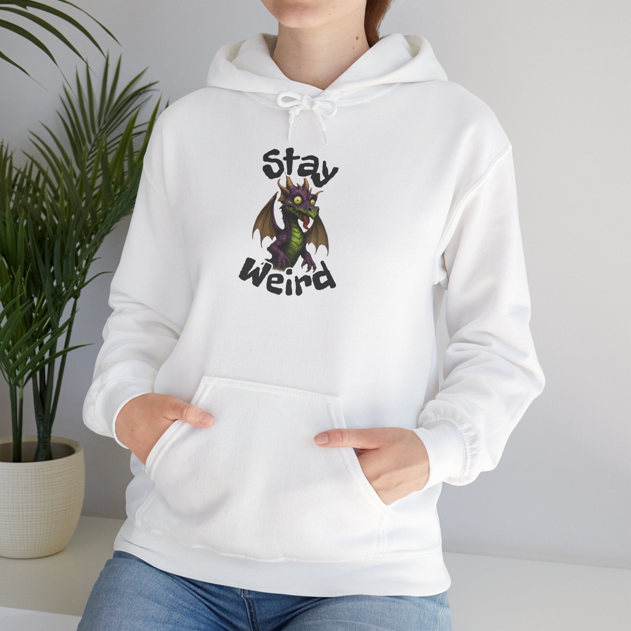 'Stay Weird' Dragon Hoodie