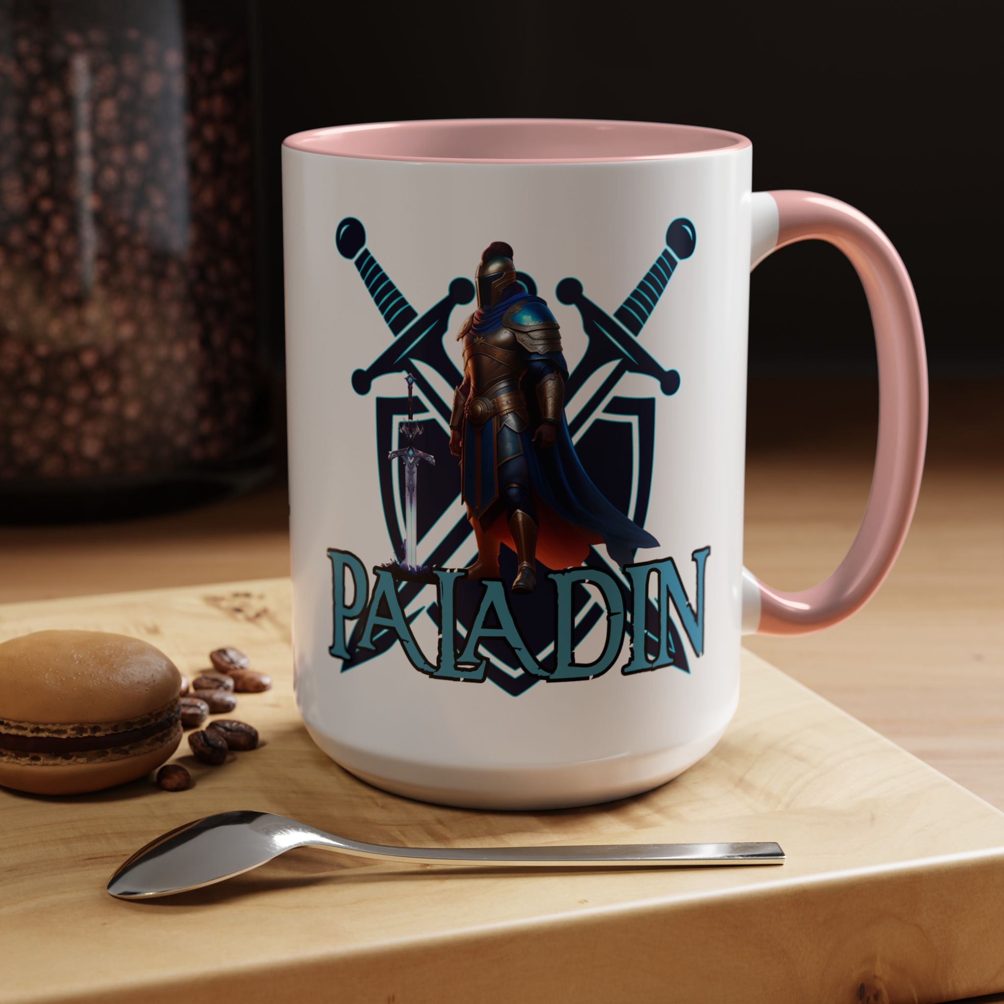 Paladin Coffee Mug – RPG Paladin D&D Design (15oz Accent)
