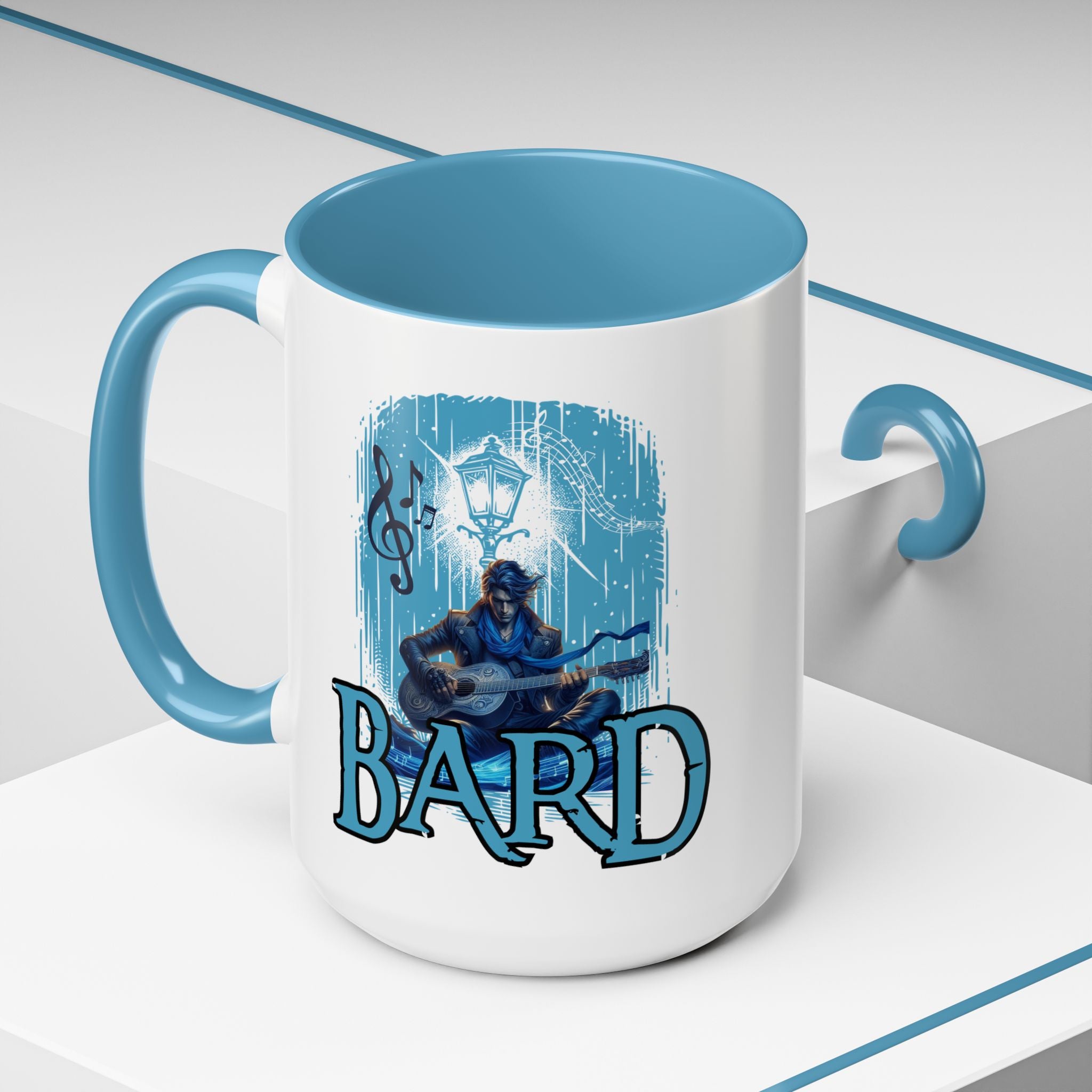 Bard Coffee Mug – D&D Bard RPG Musician Design (15 oz)