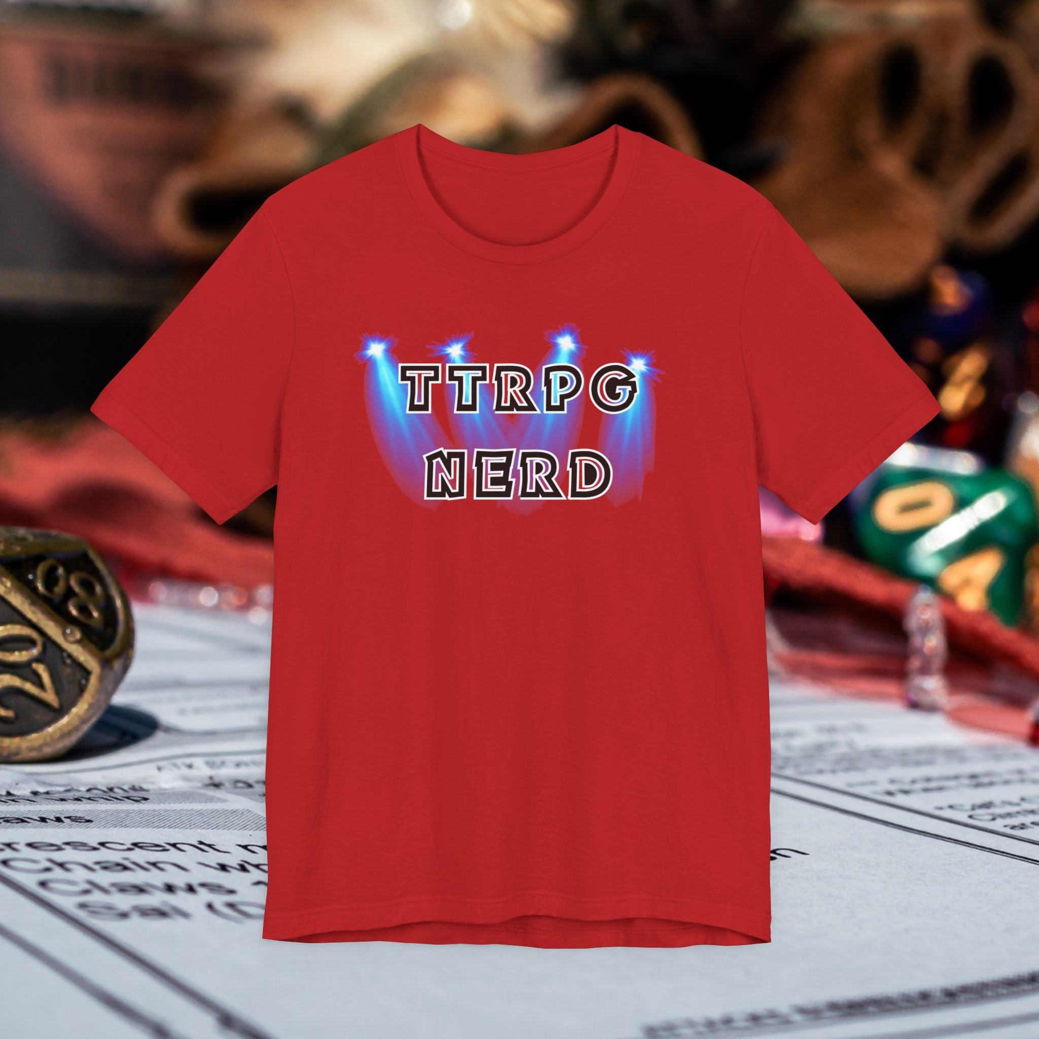 TTRPG Nerd Tee — Tabletop Roleplaying Game Shirt for Gamers