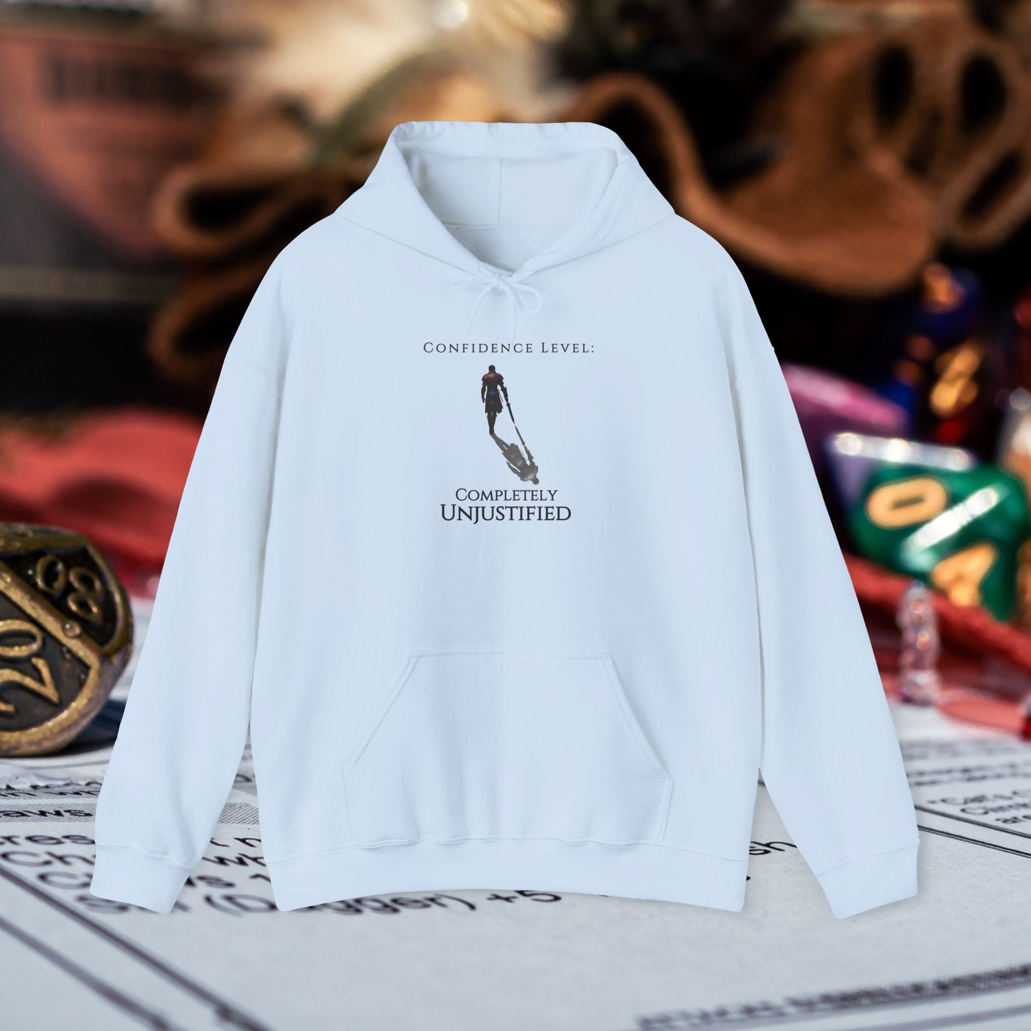 Hoodie — 'Confidence Level :Completely Unjustified Graphic Pullover
