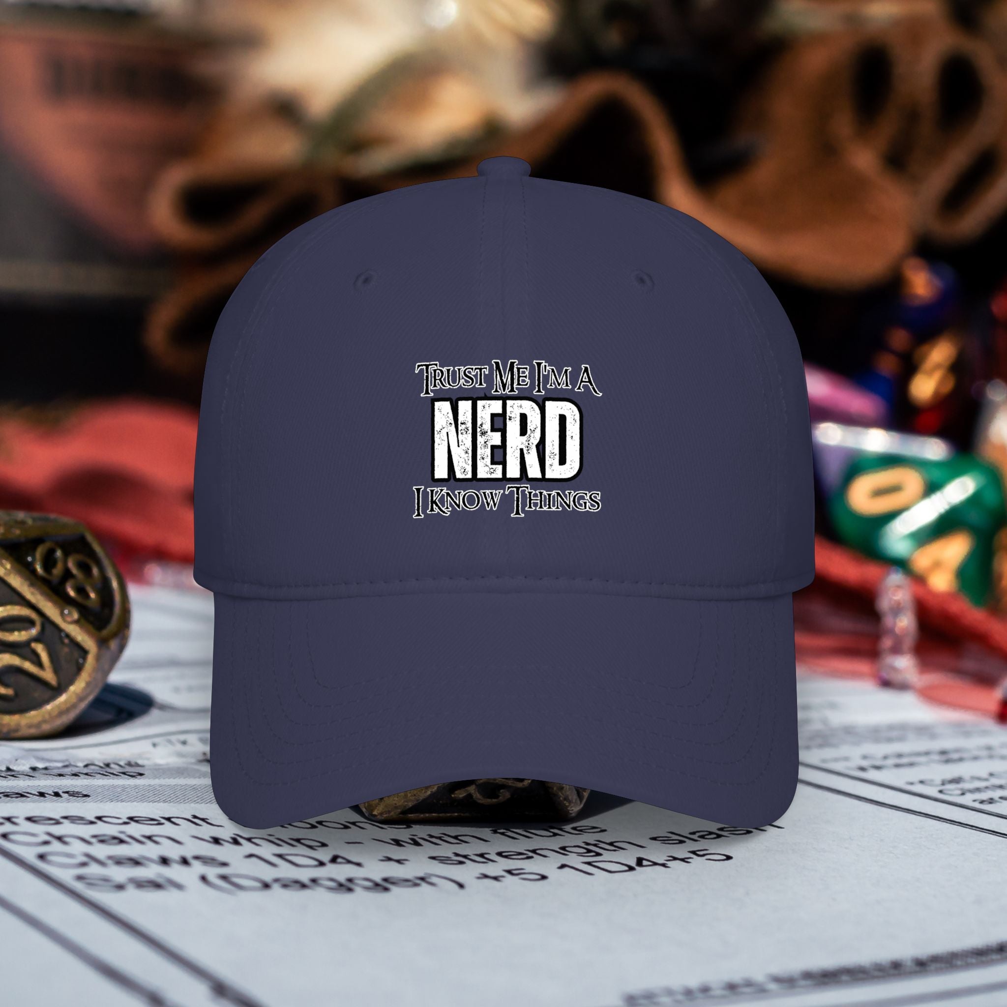 Nerd Gaming Hat — "Trust Me I'm A Nerd, I Know Things" Low-Profile Baseball Hat