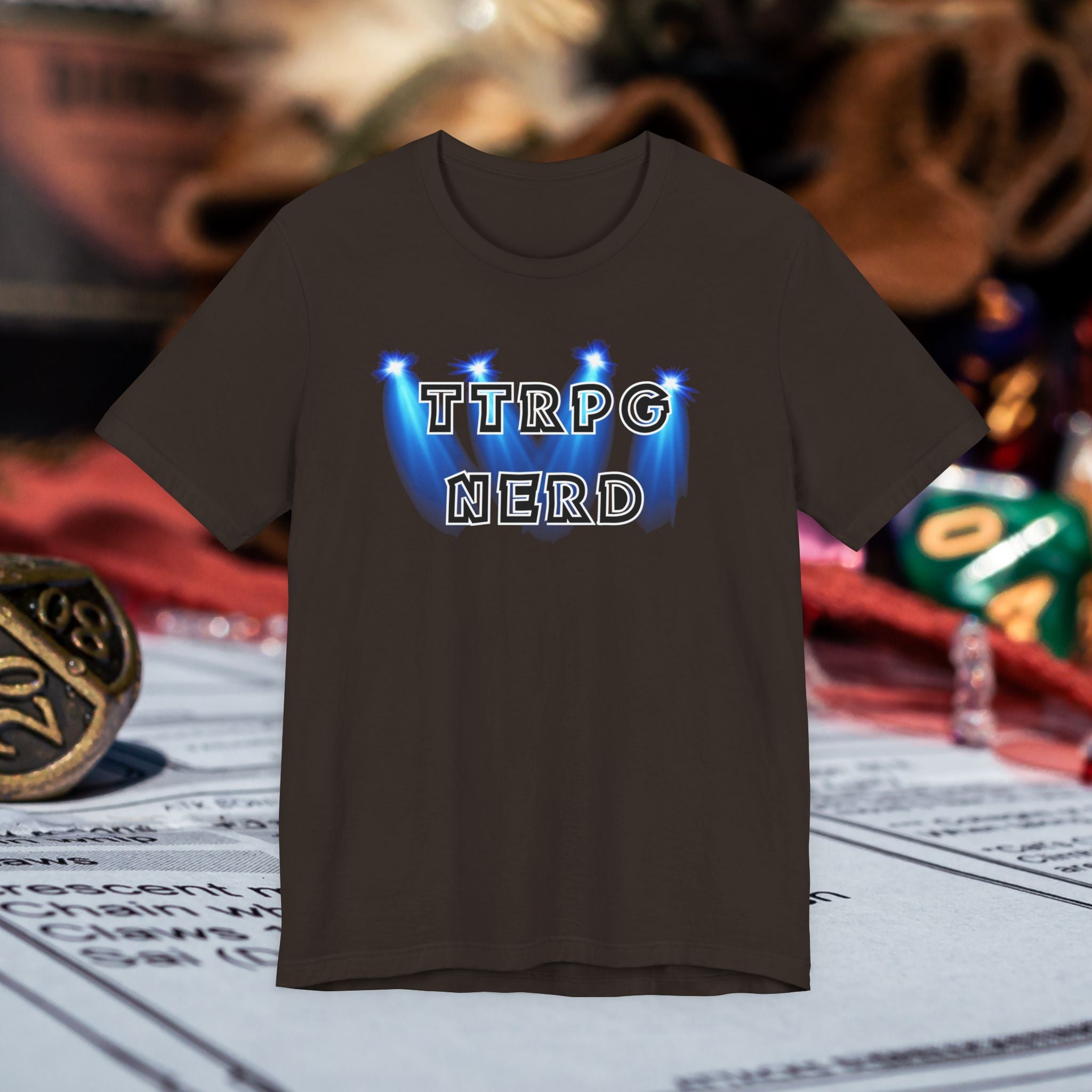 TTRPG Nerd Tee — Tabletop Roleplaying Game Shirt for Gamers