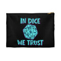 "In Dice We Trust" D20 Dice Bag for Gamers