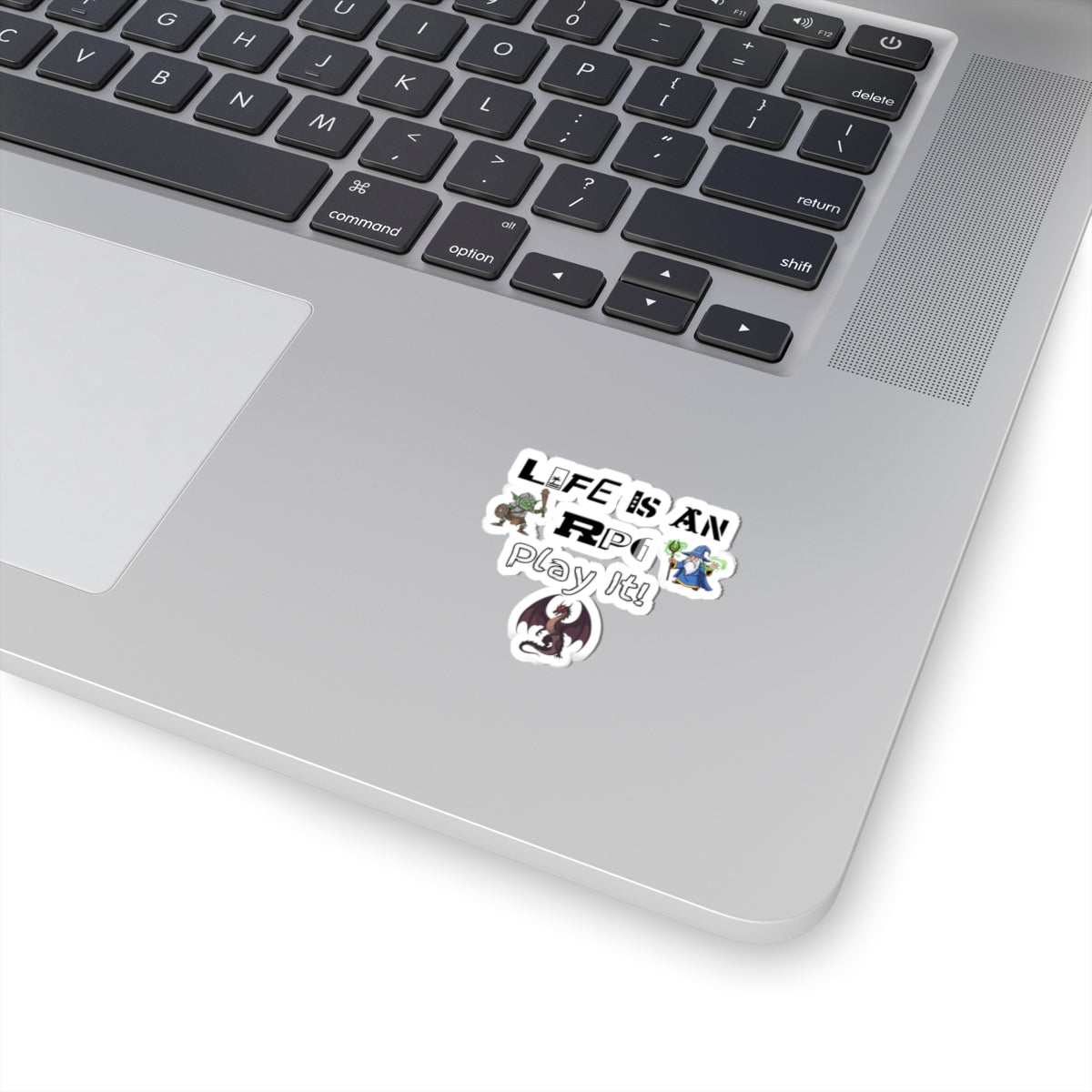 RPG Kiss-Cut Sticker — "Life Is An RPG, Play It!" Fantasy Gamer Decal