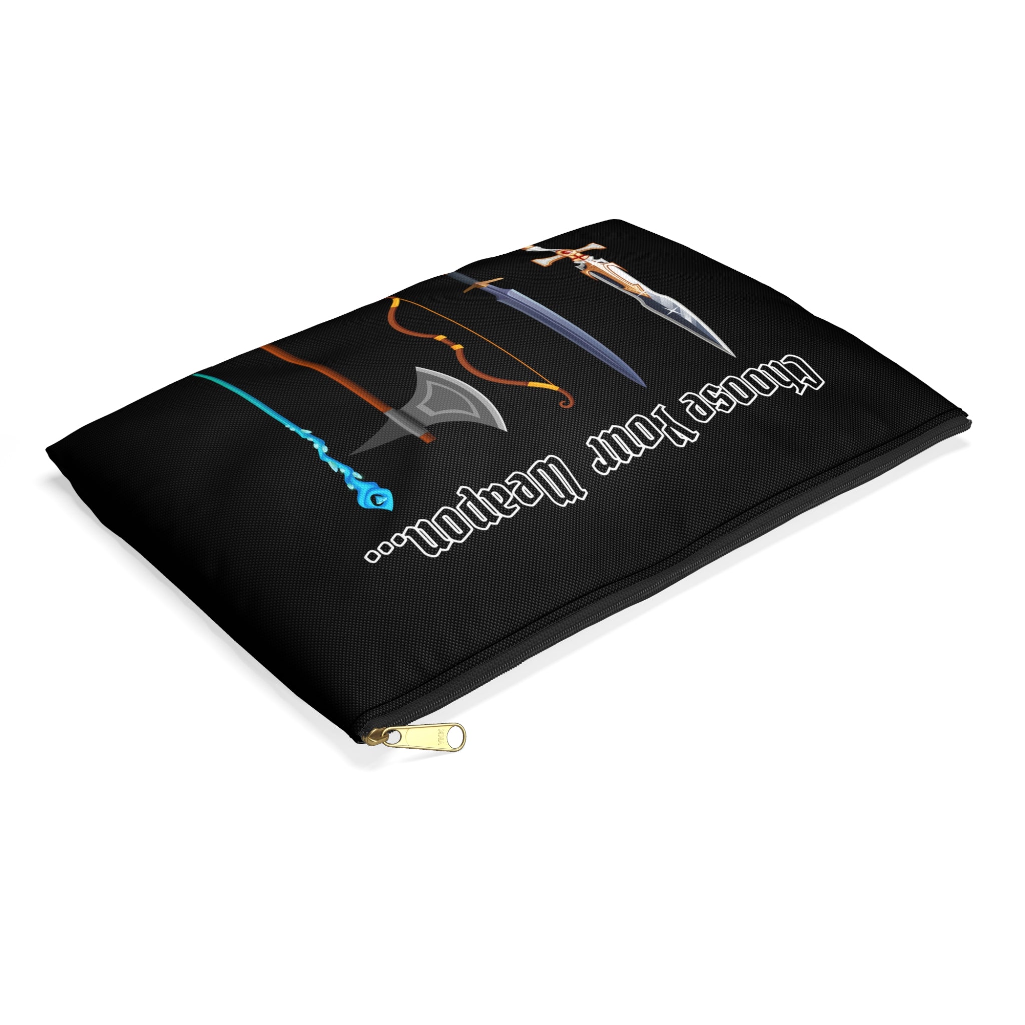 Dice/Accessory Pouch — "Choose Your Weapon" RPG Gear Bag