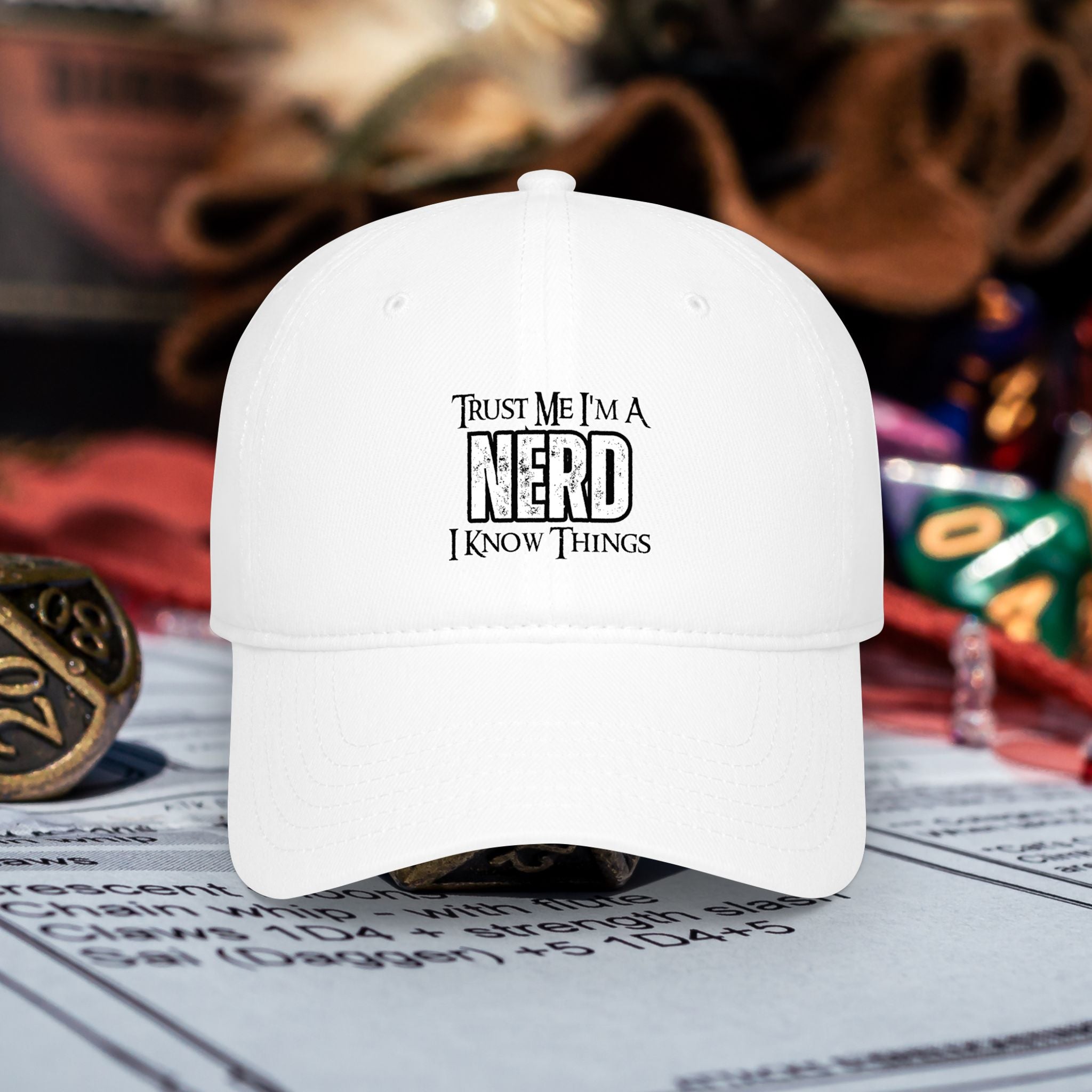 Nerd Gaming Hat — "Trust Me I'm A Nerd, I Know Things" Low-Profile Baseball Hat