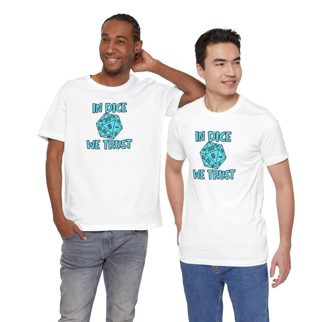 In Dice We Trust D20 T-Shirt — Gamer Dungeons & Dragons Tee