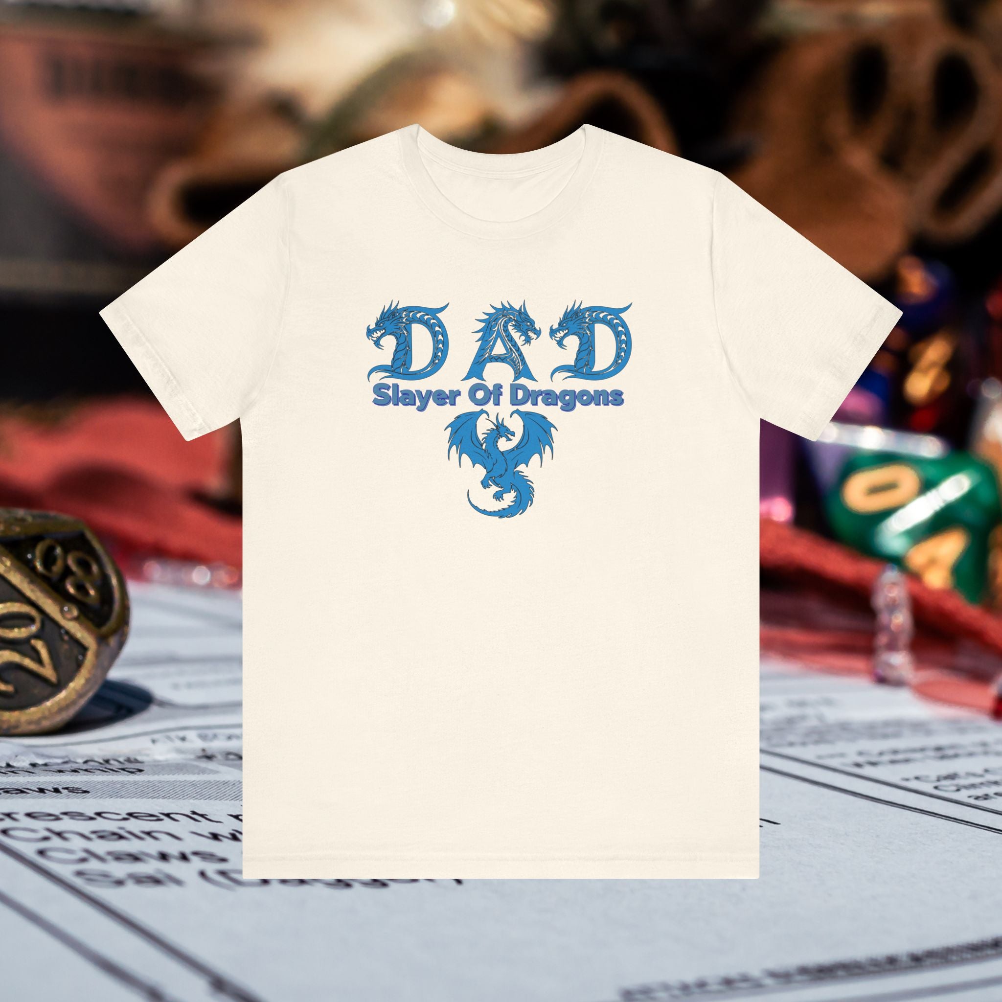 Dad Slayer of Dragons T-Shirt — Funny Father’s Day Dragon Slayer Tee