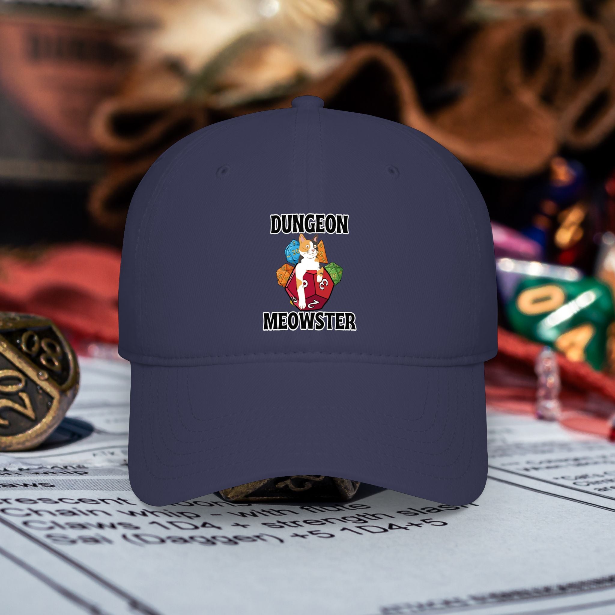 Dungeon Meowster Low-Profile Baseball Cap