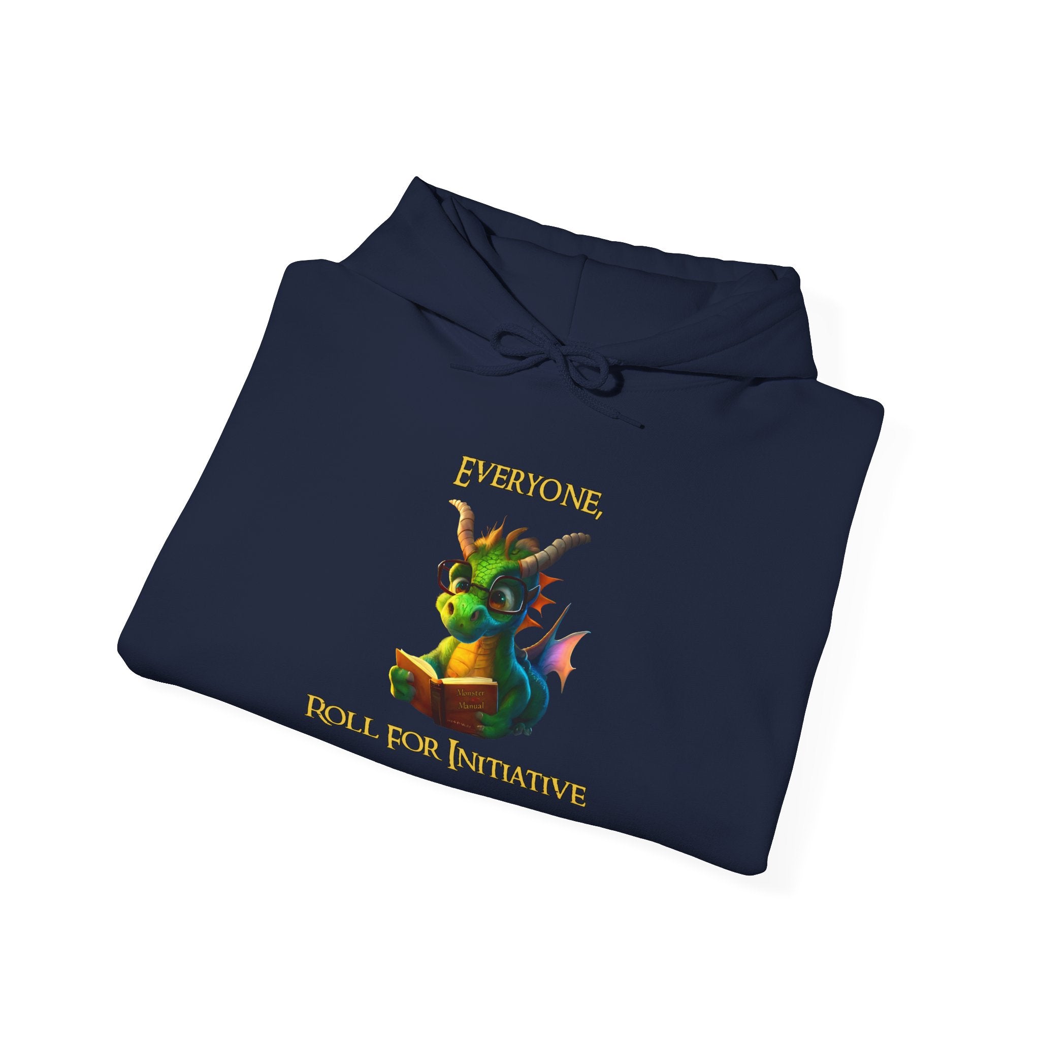 Hoodie — “Everyone Roll for Initiative” Fantasy RPG Dragon Hoodie