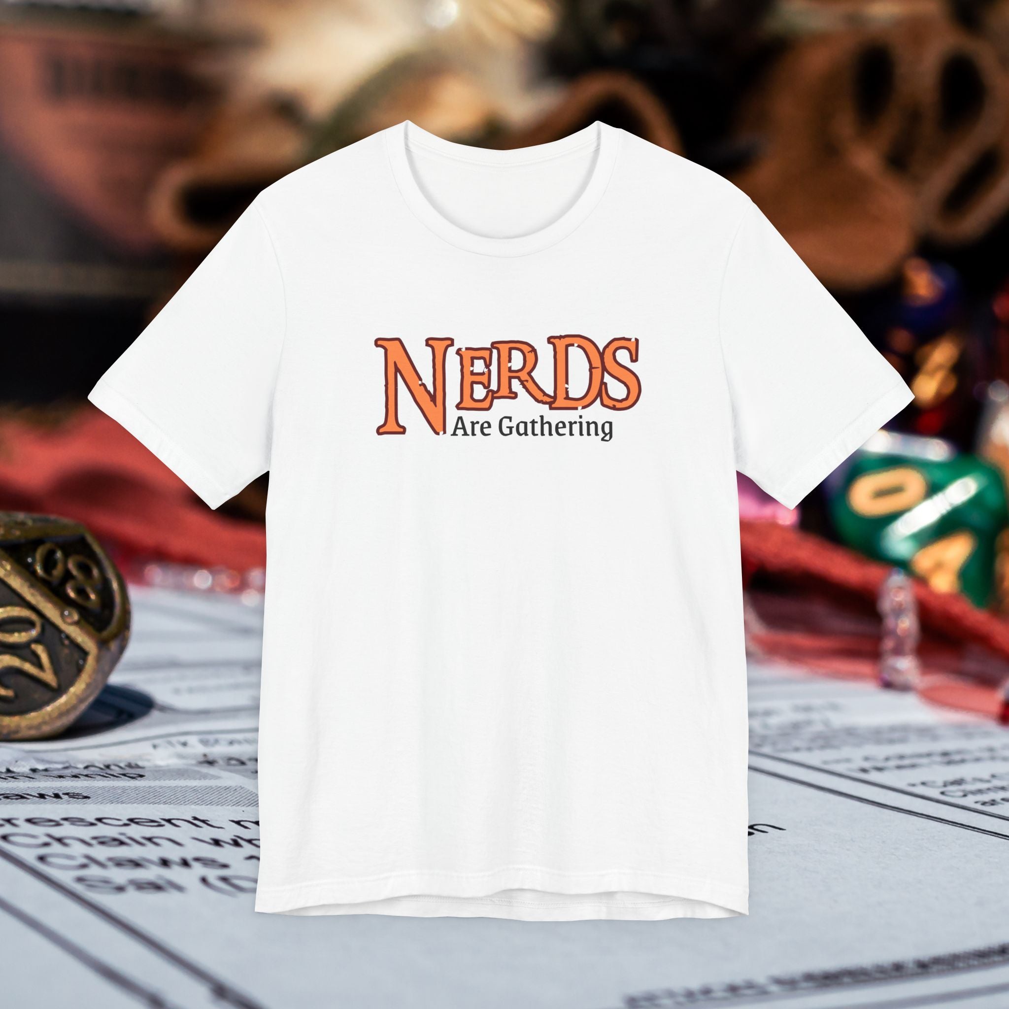 Nerds Are Gathering T‑Shirt — RPG Gamer D&D Tabletop Tee