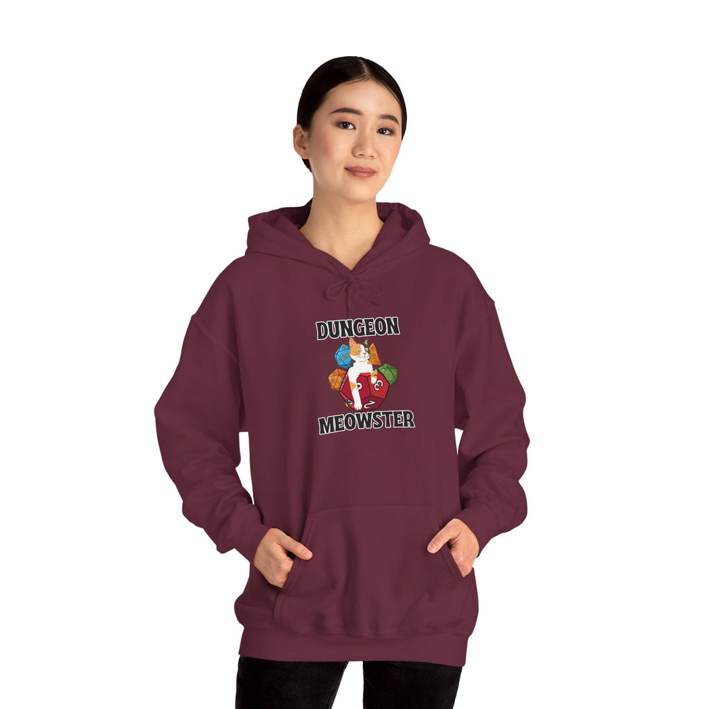 Dungeon Meowster Hoodie - Cute D&D Cat Gamer Sweatshirt